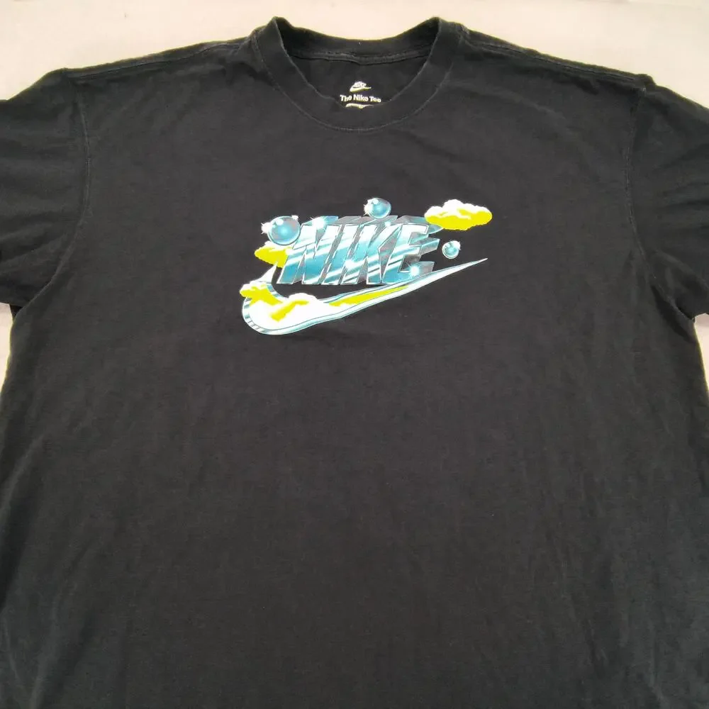 Nike Tee Short Sleeve Casual Crew Neck Shirt Mens Size Extra Large XL Black